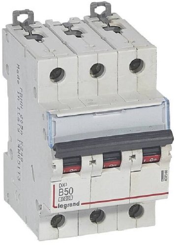 Выключатель автоматический Legrand DX3-E 6000 3п 50А B 10кА картинка